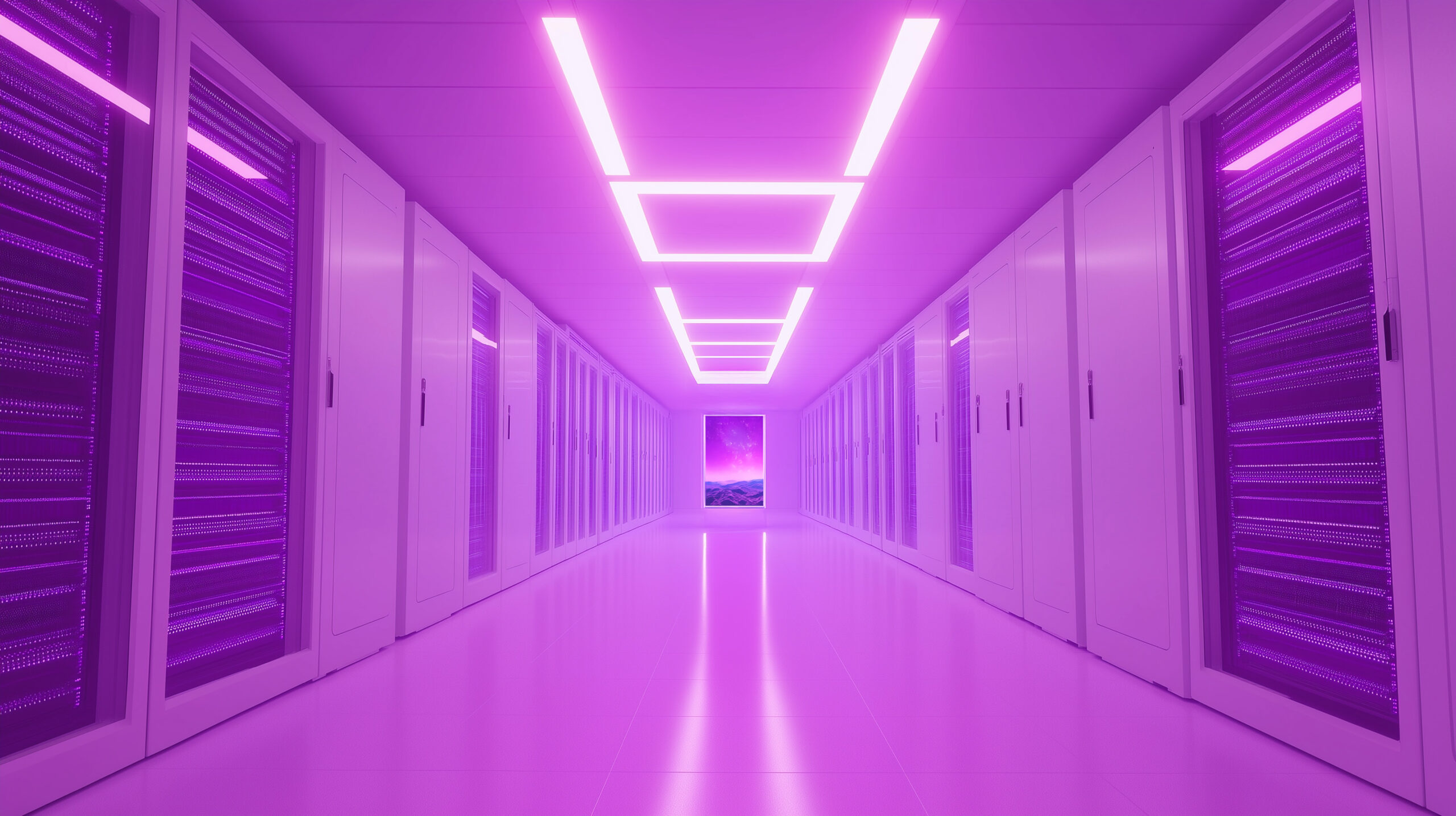 a long hallway leading to infinite possibilities